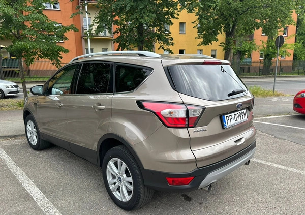 Ford Kuga cena 82000 przebieg: 69000, rok produkcji 2018 z Piła małe 56